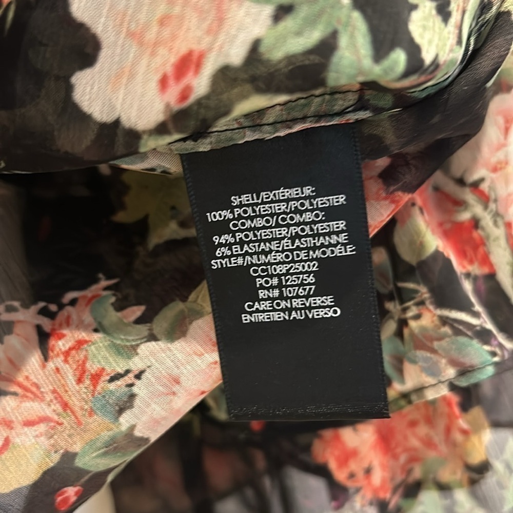 Alice + Olivia Kallie Ruffle-Sleeve Floral Cropped Blouse Size XS - Picture 7 of 8
